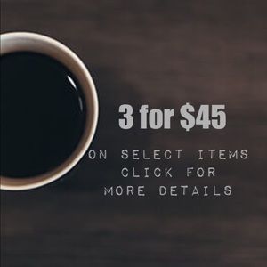 ❤️3 for $45❤️ on select items